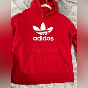 red Adidas hoodie